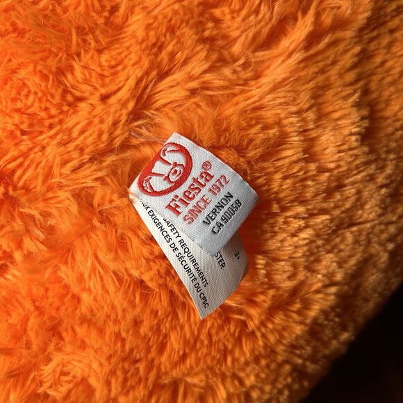 Fiesta 20” Chicken Rooster Plush Animal Toy Orange White Round Soft Pillow NWT - Picture 6 of 10